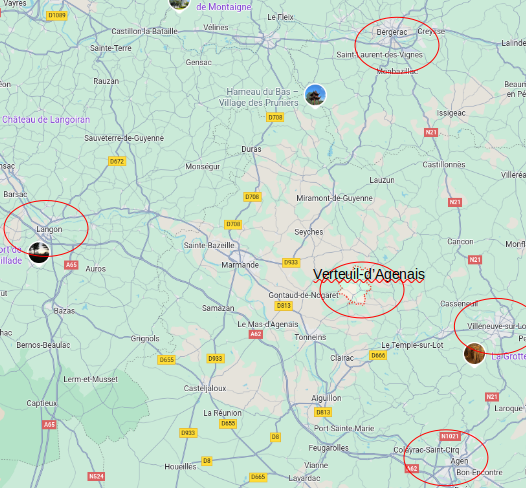Localisation Verteuil Cercles